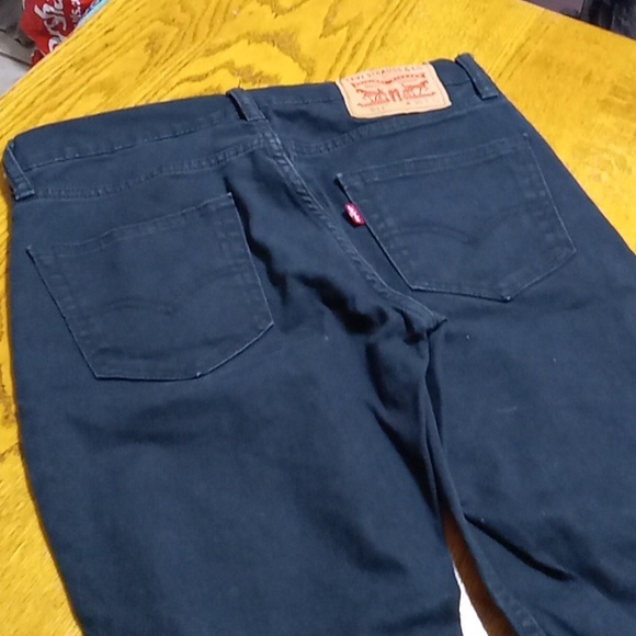LEVI'S 511 Jeans Mens 30 X 32 BLACK Pants Used Preowned Work - Picture 8 of 9